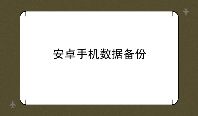 安卓手机数据备份