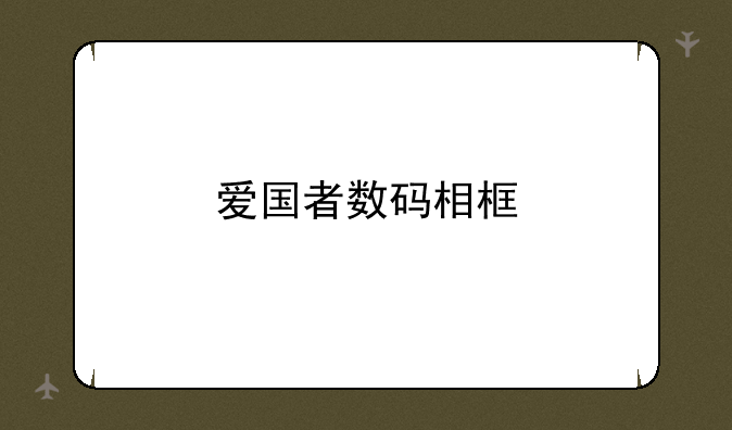 爱国者数码相框