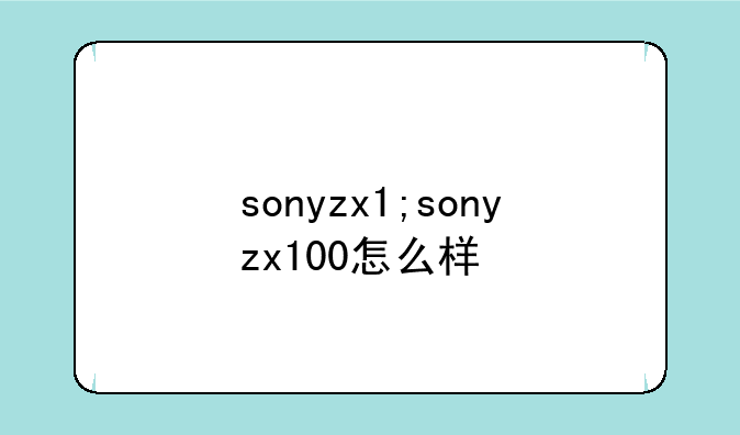 sonyzx1;sonyzx100怎么样