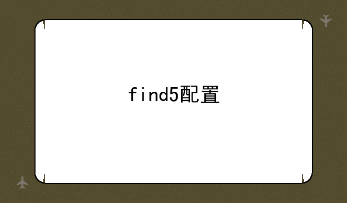 find5配置