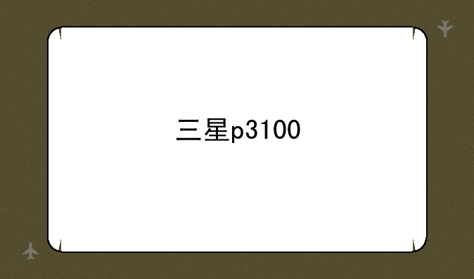 三星p3100
