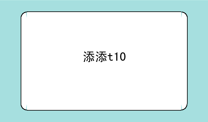 添添t10