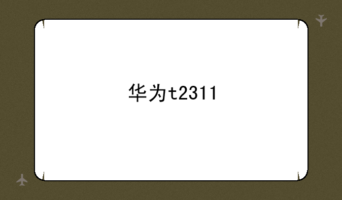华为t2311
