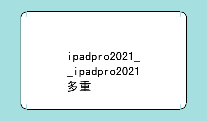 ipadpro2021__ipadpro2021多重